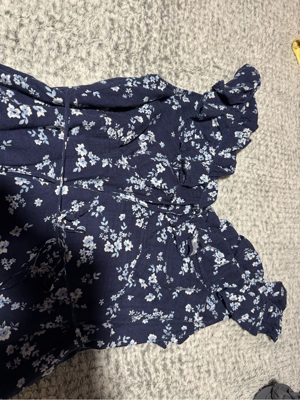 Universal Thread Navy Floral Ruffle Dress for Girls